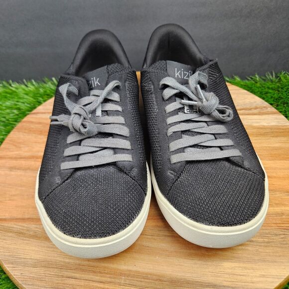 Kizik Irvine Shoes Womens 7 Black Slip On Casual Comfort Sneakers Hands Free - Picture 6 of 11
